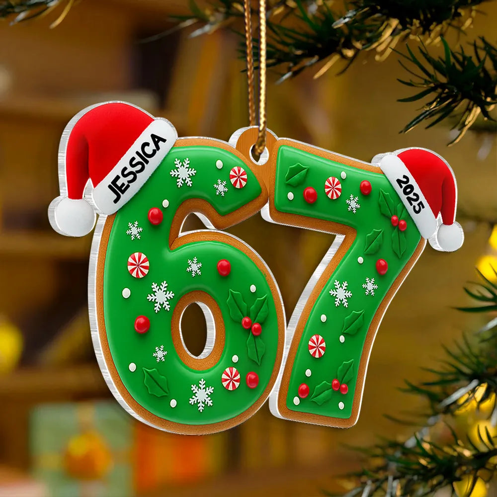 Personalized Christmas Ornament for Kids - Festive Holiday Decoration 2025 Ornament MagicInPrints