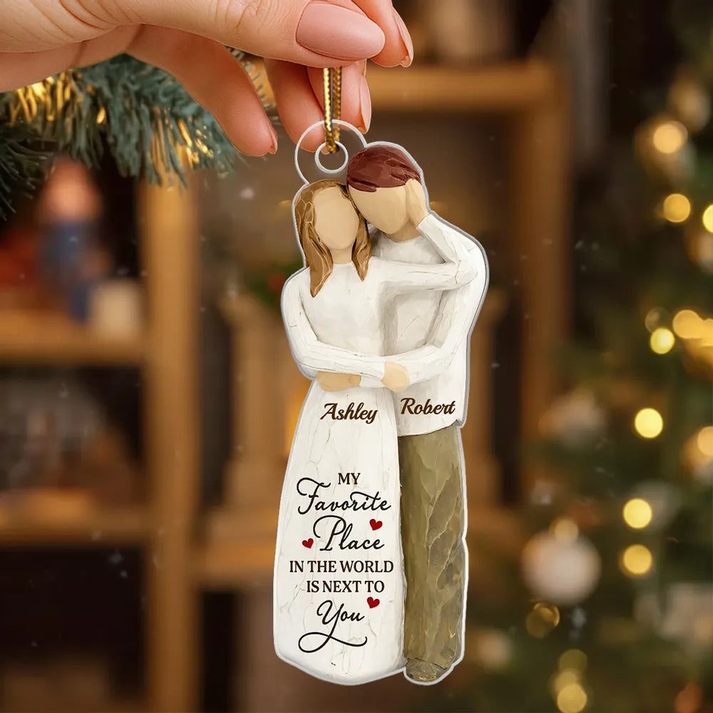 Personalized Couple Ornament for Loved Ones - Sentimental Holiday Keepsake Ornament MagicInPrints