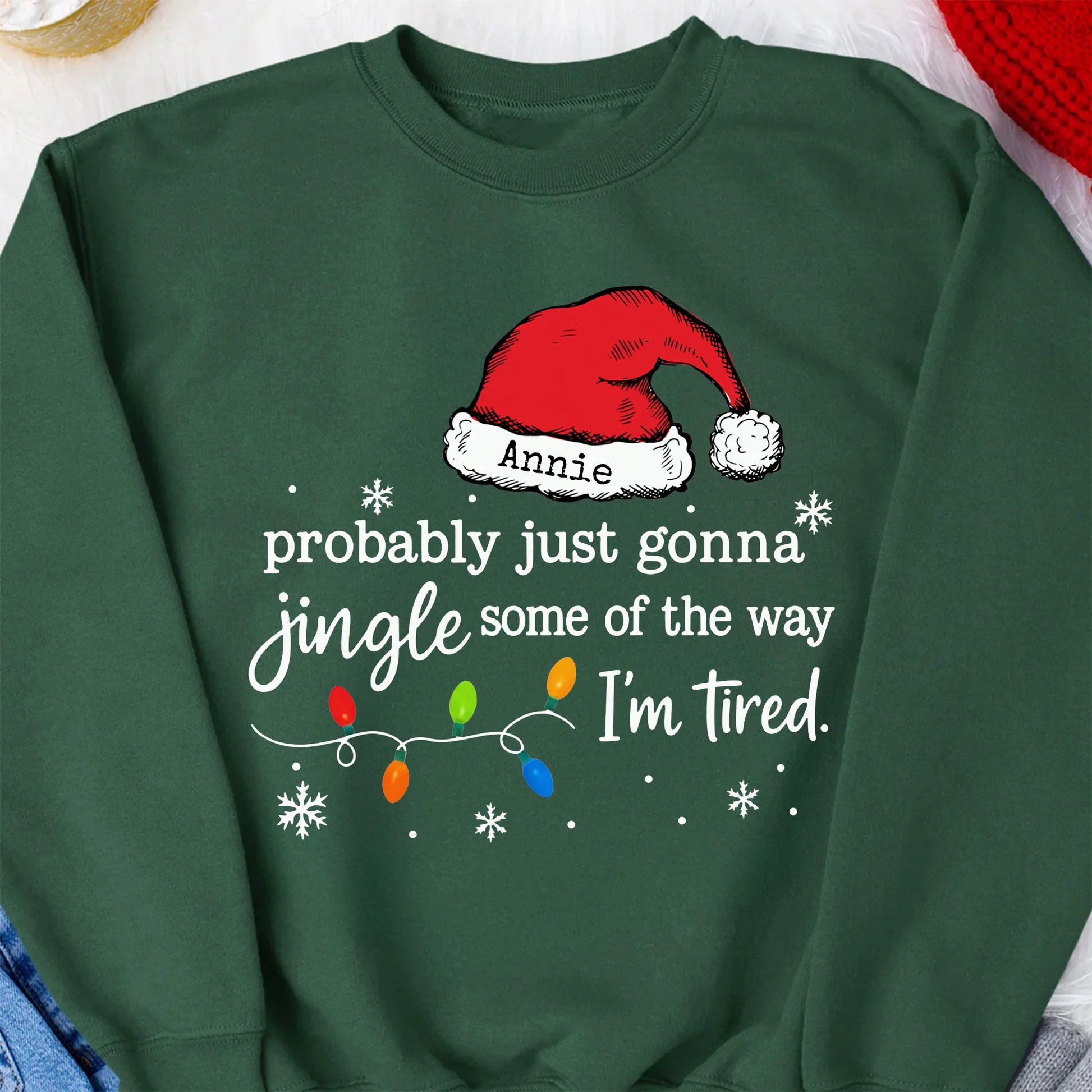 Personalized Christmas Hoodie for Women - Funny Holiday Design Cloth MagicInPrints