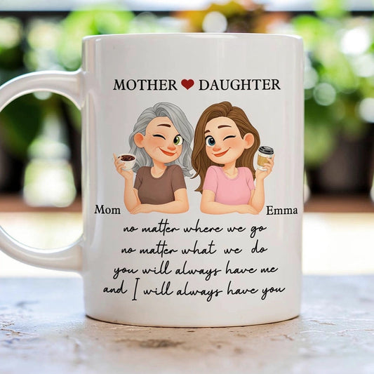 Personalized Mother Daughter Coffee Mug Gift - Sentimental Keepsake Cup MagicInPrints