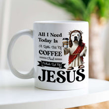 Load image into Gallery viewer, Personalized Christian Coffee Mug - All I Need Is Coffee &amp; Jesus Coffee Mug PopCulturePrints

