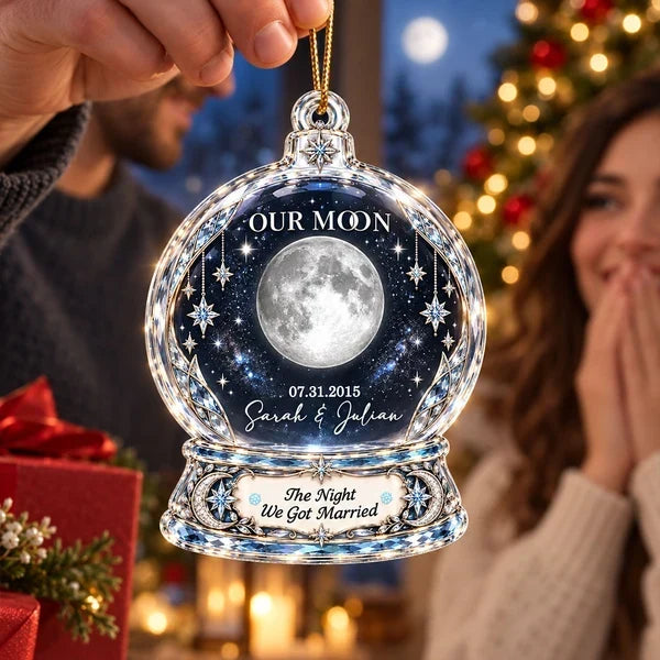 Personalized Acrylic Ornament Romantic Gift for Couple Christmas