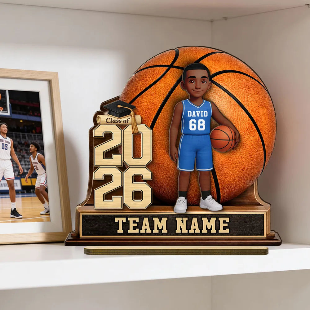 Custom Basketball Graduation Plaque for Girls - Class of 2026 Plaque MagicInPrints