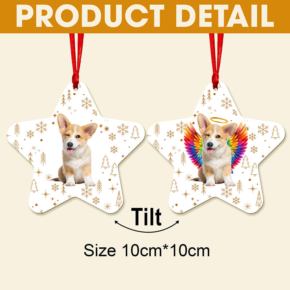 Cherish Their Memory: Personalized Pet Memorial Christmas Ornament - Custom Gifts for Pet Lovers Ornament MagicInPrints