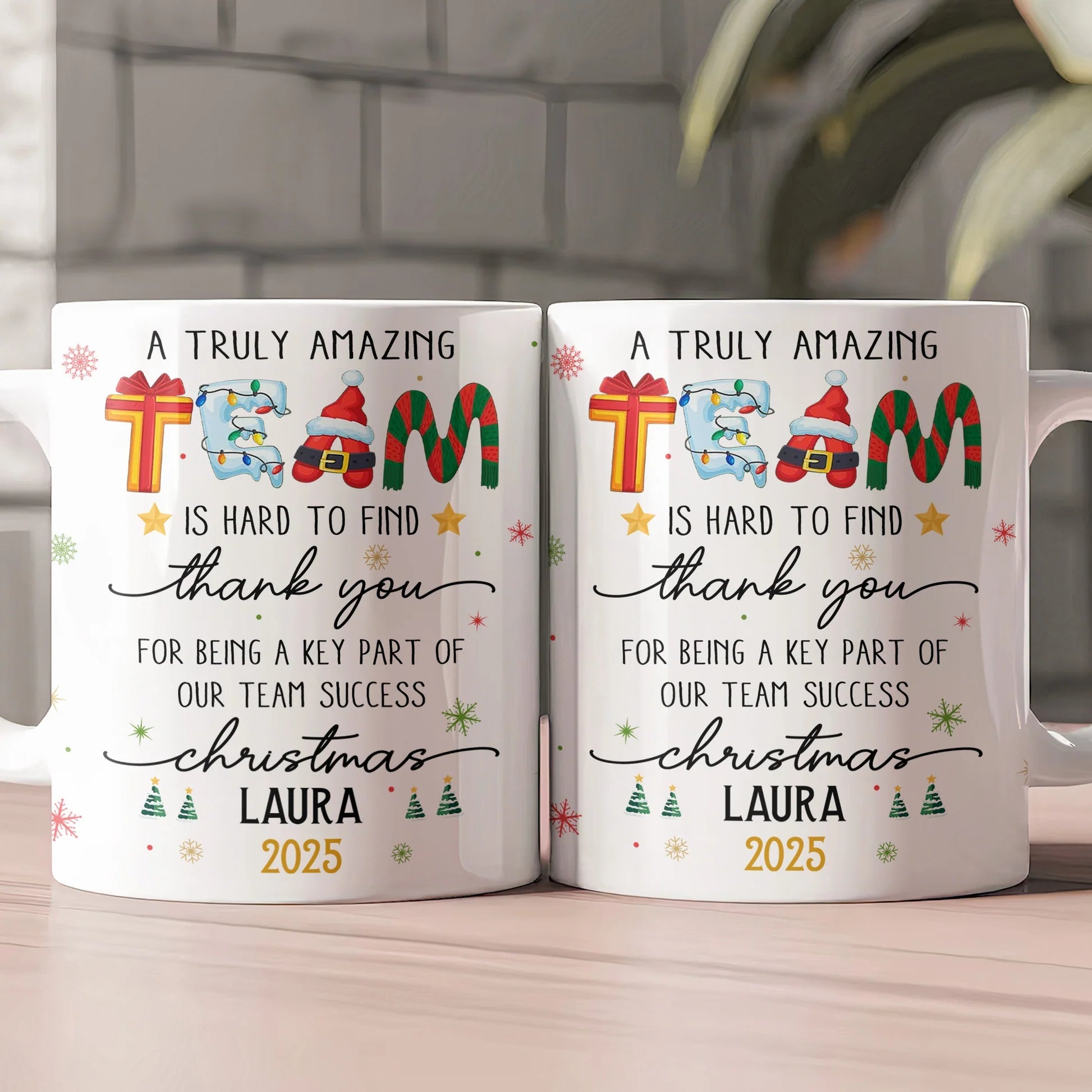 Personalized Christmas Team Mug for Colleagues - Appreciation Gift 2025 Cup MagicInPrints