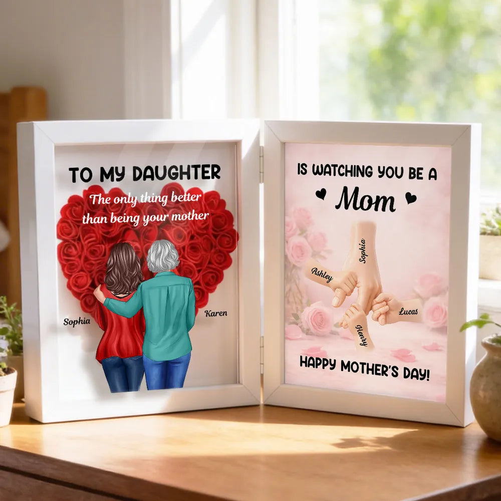 Personalized Mother's Day Frame for Daughter - Heartfelt Gift with Custom Names Plaque MagicInPrints