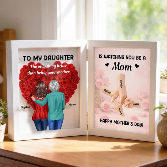 Personalized Mother's Day Frame for Daughter - Heartfelt Gift with Custom Names Plaque MagicInPrints