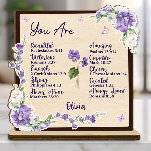 Personalized Christian Scripture Plaque for Women - Inspirational Gift Plaque MagicInPrints