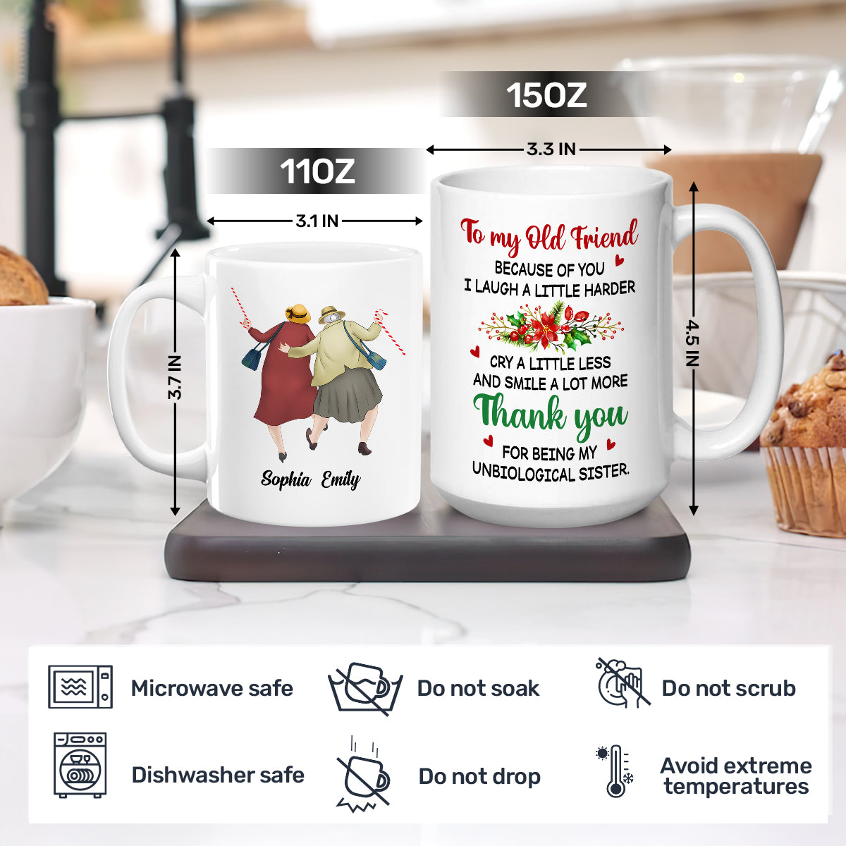 Personalized Friendship Mug for Seniors - Sentimental Gift for Best Friends Cup MagicInPrints