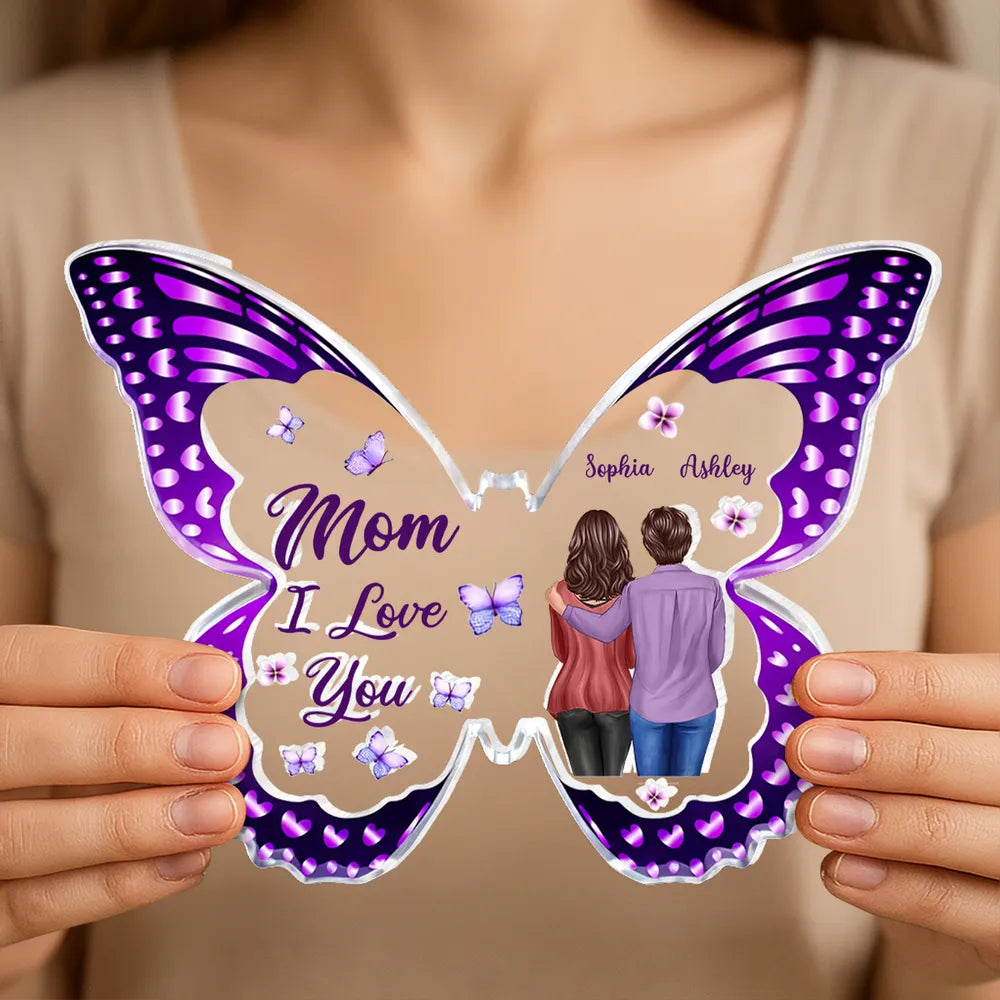 Personalized Butterfly Acrylic Plaque for Mom - Sentimental Gift for Mother's Day Plaque MagicInPrints