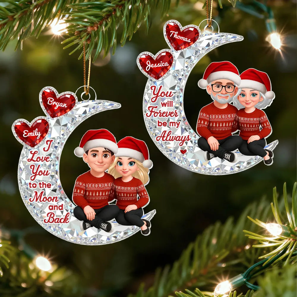 Personalized Couple Ornament for Grandparents - Christmas Gift Keepsake Ornament MagicInPrints