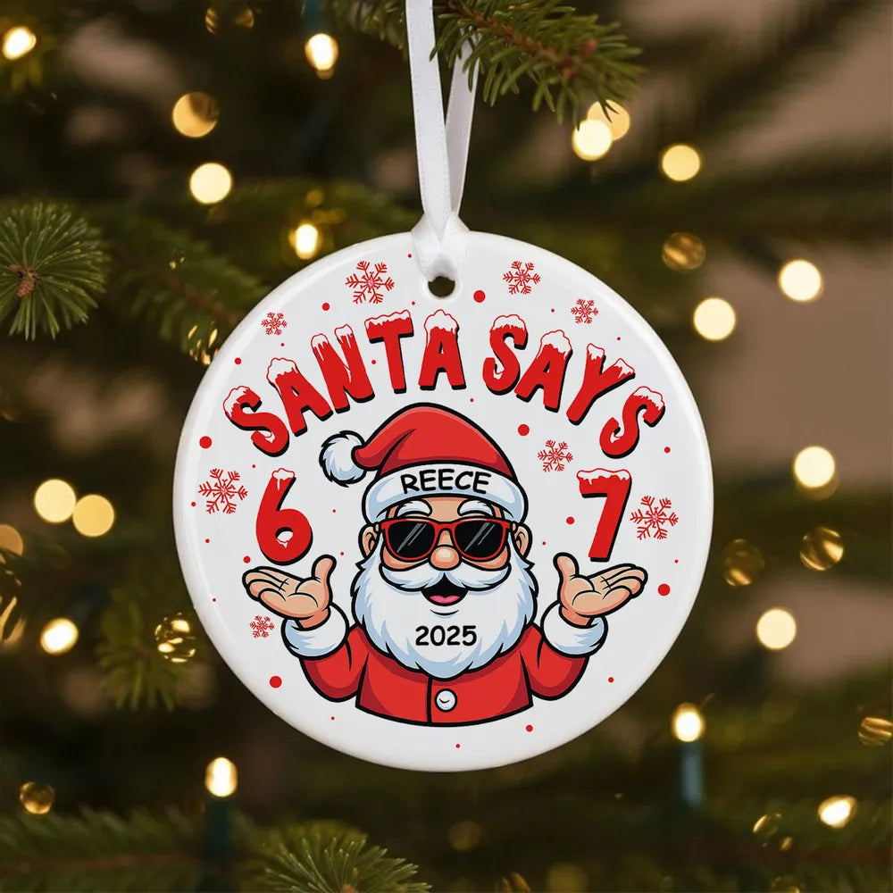 Personalized Christmas Ornaments for Adults - Custom Year 67 Design Ornament MagicInPrints