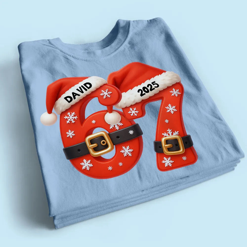 Personalized Christmas Sweatshirt for Women - Gingerbread Number Design Cloth MagicInPrints