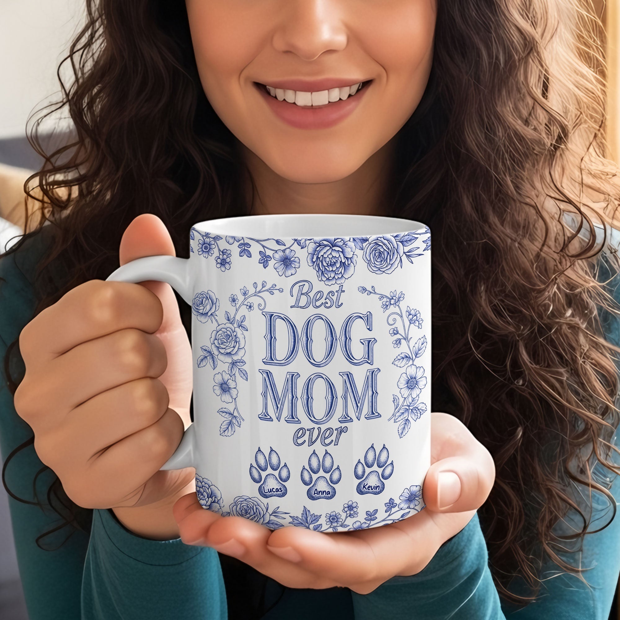 Best Dog Mom Ever - Personalized Coffee Mug for Dog Lovers Coffee Mug MagicInPrints