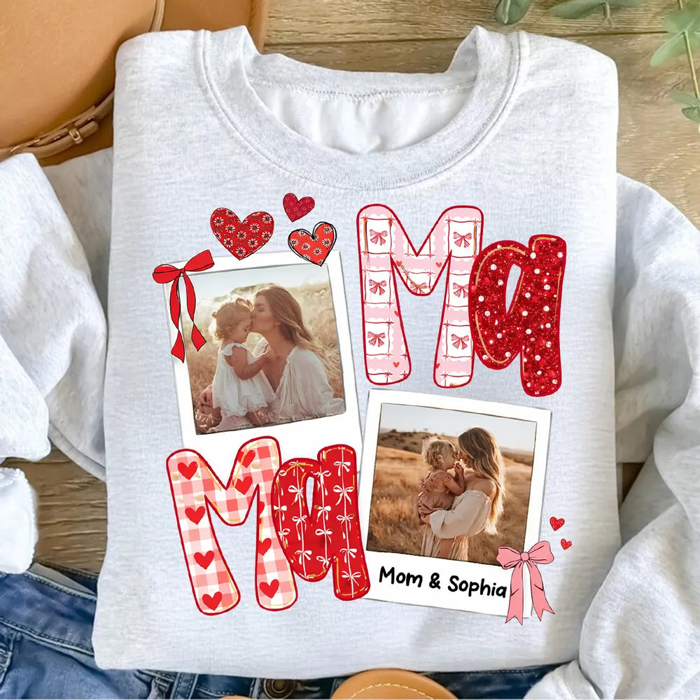 Custom Photo Sweatshirt for Moms - Personalized Mother's Day Gift Cloth MagicInPrints