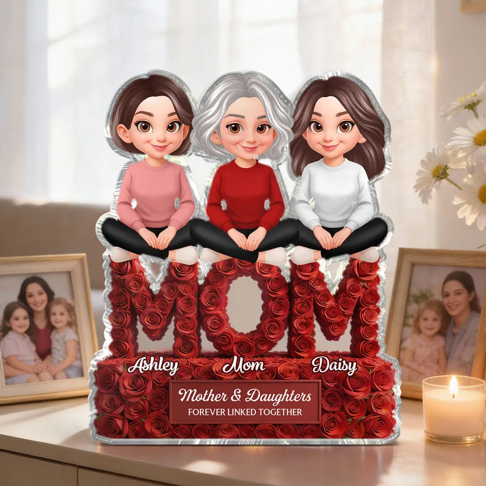 Personalized Mother & Daughters Acrylic Plaque - Sentimental Gift for Mom Plaque MagicInPrints