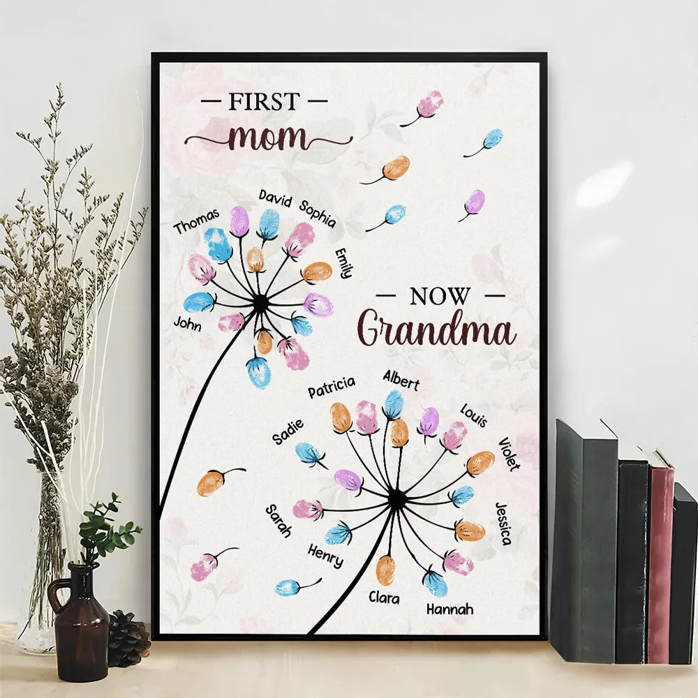 Personalized Family Tree Canvas for Grandma - Sentimental Mother's Day Gift Poster or Canvas MagicInPrints