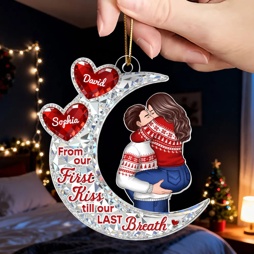Personalized Couples Christmas Ornament - Romantic Gift for Holidays Ornament MagicInPrints