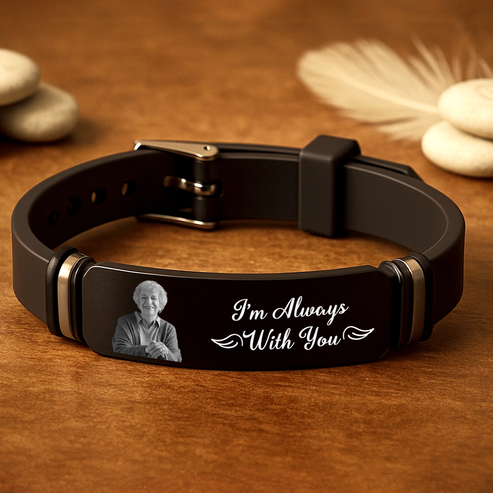 Custom Engraved Memorial Bracelet for Loved Ones - Sentimental Gift Jewelry MagicInPrints