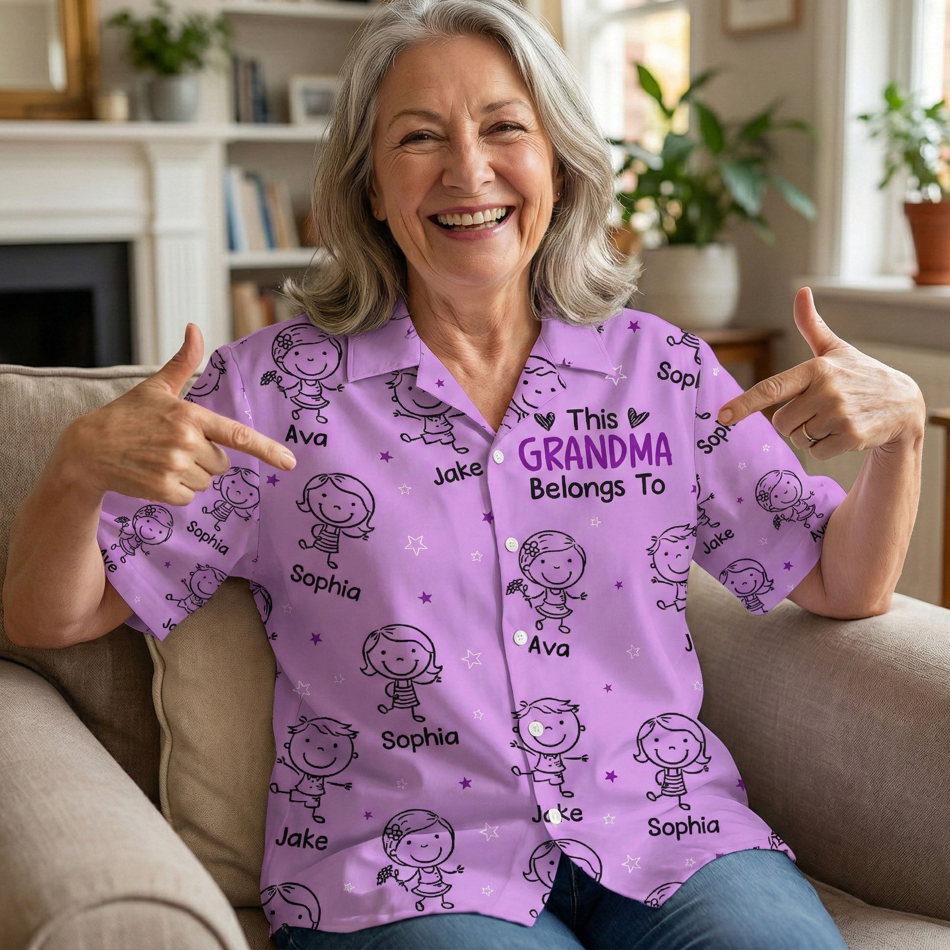 Personalized Women's Shirt for Moms - Custom Names and Cute Design Cloth MagicInPrints
