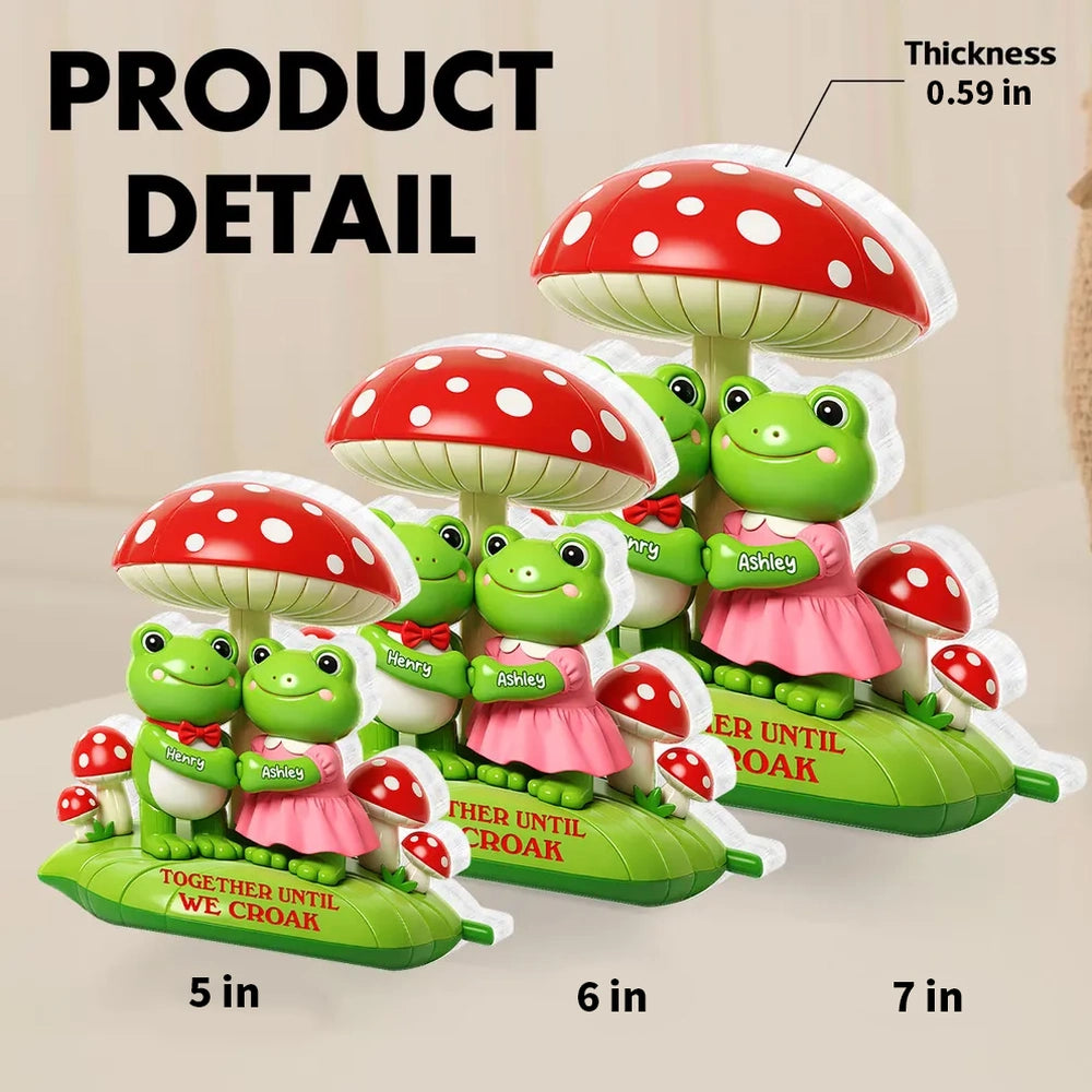 Personalized Frog Couple Acrylic Night Light for Couples - Romantic Gift Plaque MagicInPrints