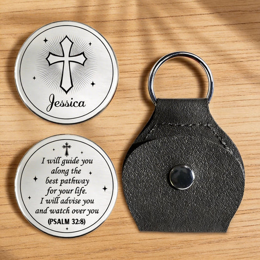 Personalized Engraved Pocket Token Keychain for Religious Inspiration - Christian Gift Keychain MagicInPrints