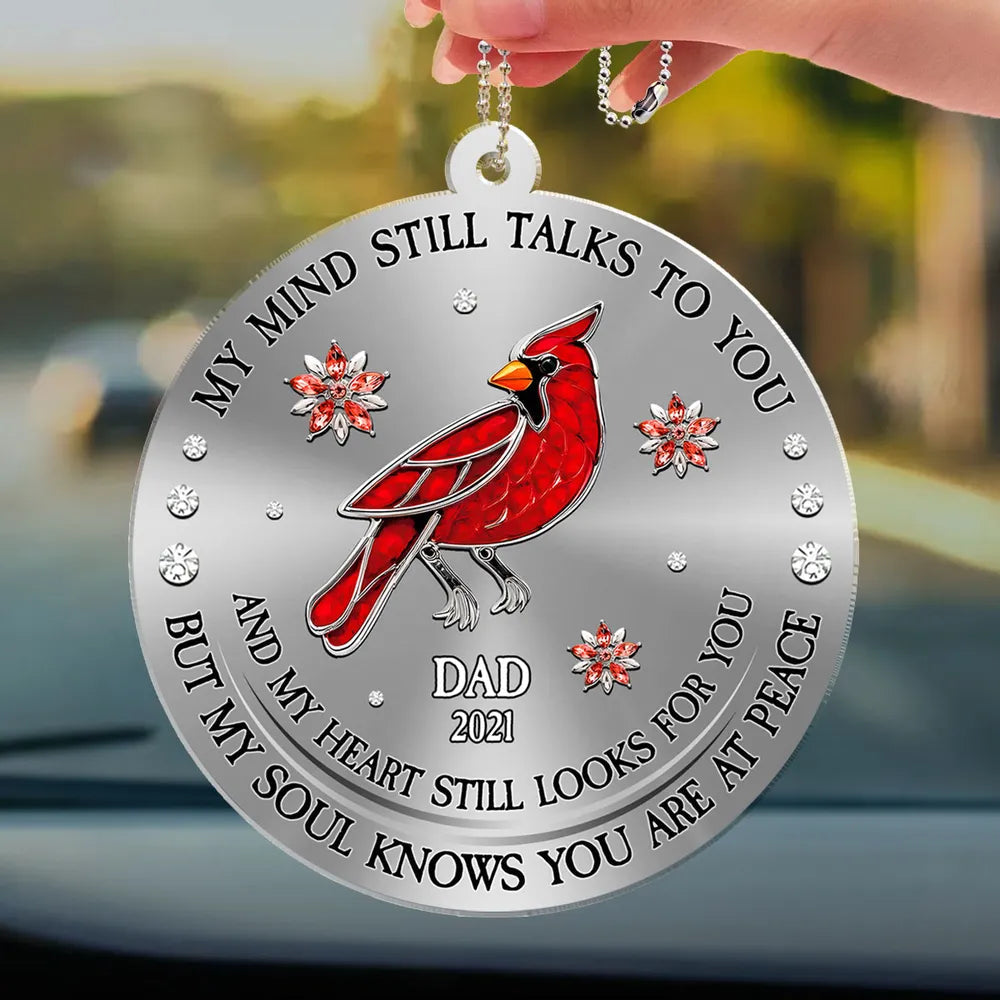 Personalized Memorial Car Ornament for Loved Ones - Sentimental Keepsake Car Hanger MagicInPrints