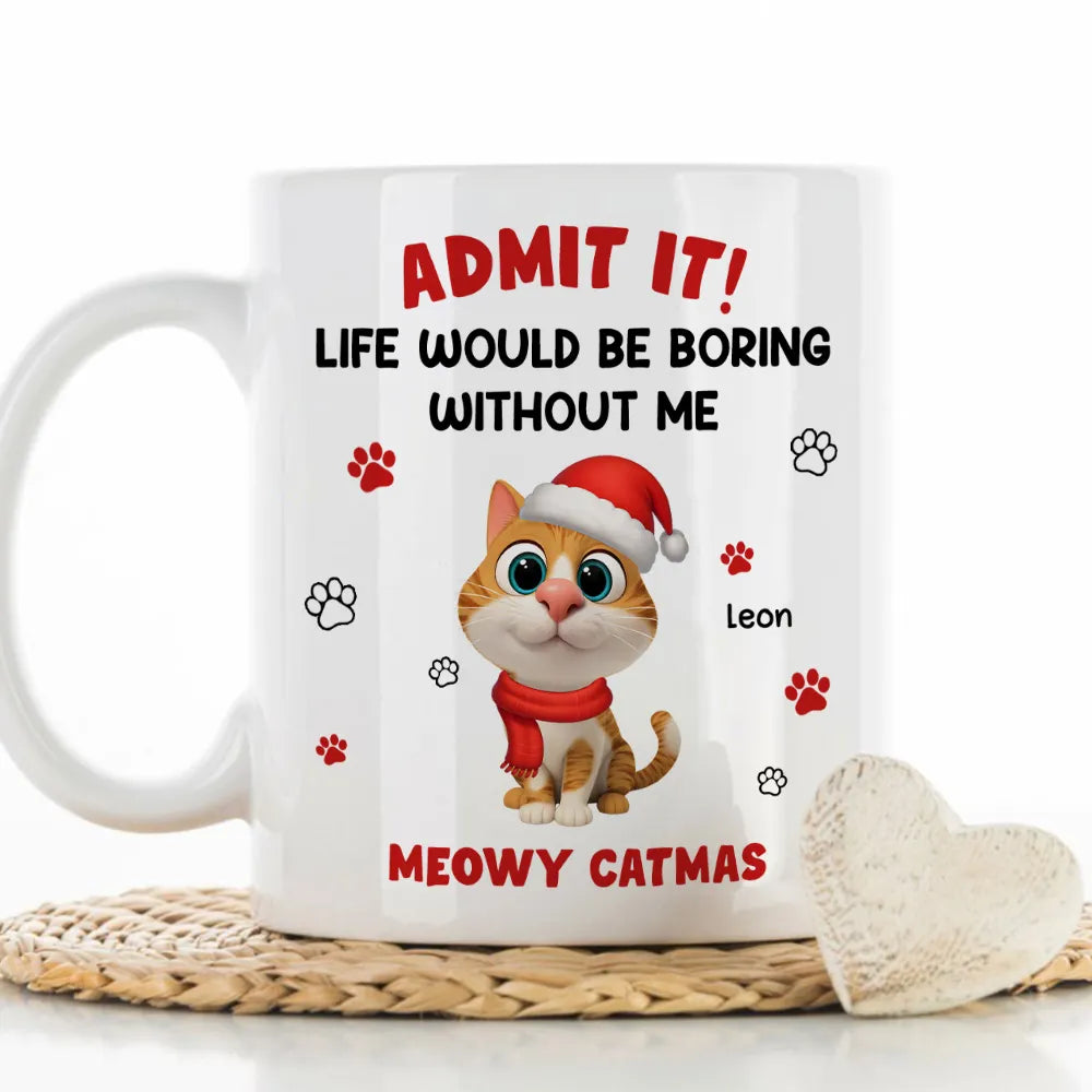 Personalized Cat Lover Christmas Mug for Pet Owners - Festive Holiday Gift Cup MagicInPrints