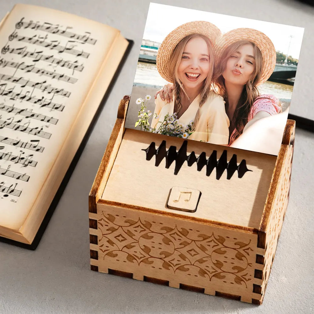 Custom Photo Music Box for Couples - Romantic Gift Idea Plaque MagicInPrints