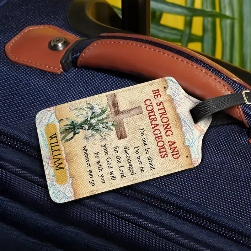 Custom Luggage Tag Christian Inspirational Message - Travel Encouragement Travel Gear MagicInPrints