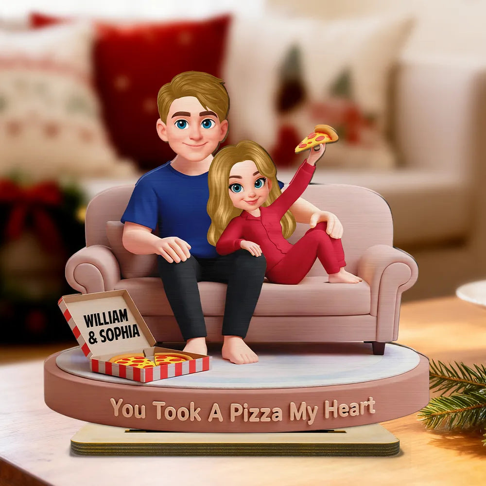 Custom Couple Figurine Romantic Gift - Personalized Valentine's Day Decor Plaque MagicInPrints