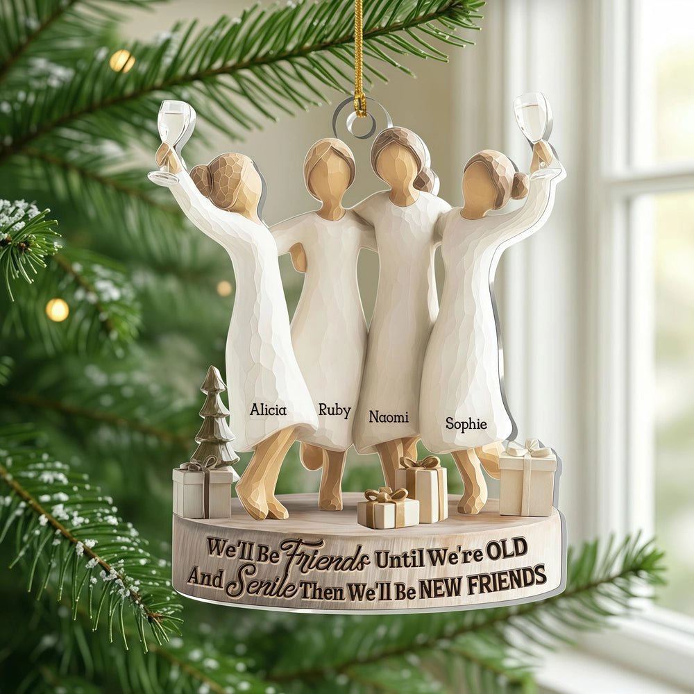 Personalized Friends Christmas Ornament for Women - Holiday Gift Ornament MagicInPrints