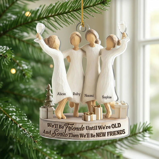 Personalized Friends Christmas Ornament for Women - Holiday Gift Ornament MagicInPrints