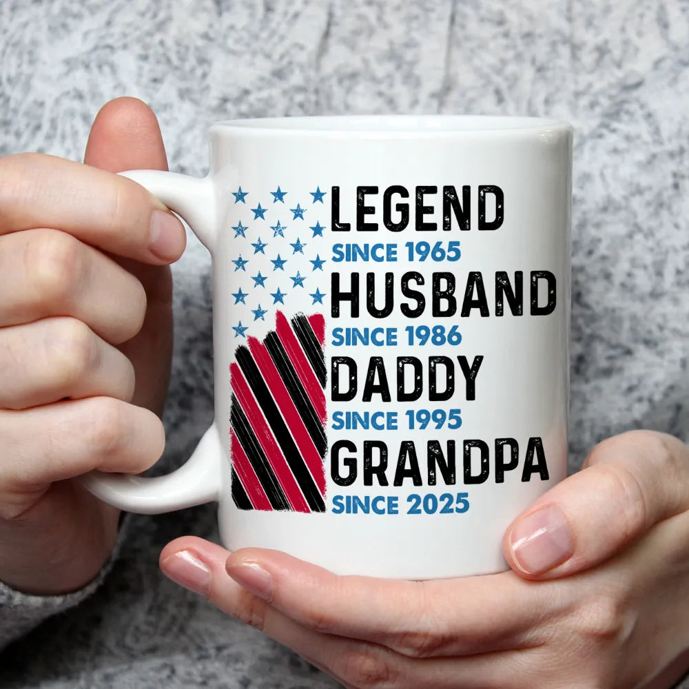 Personalized Ceramic Mug for Dad and Grandpa - Father's Day Gift Cup MagicInPrints
