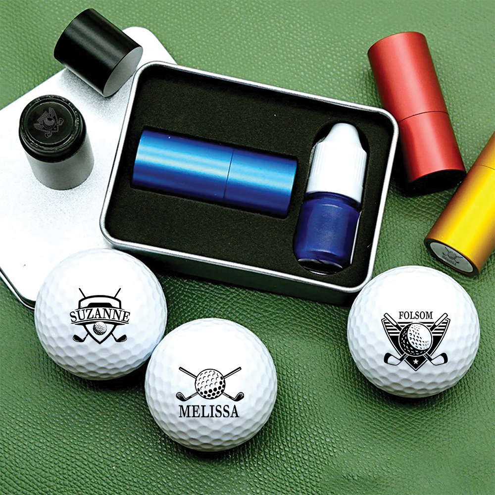 Personalized Golf Ball Stamp Kit for Golfers - Perfect Gift Set Sports MagicInPrints