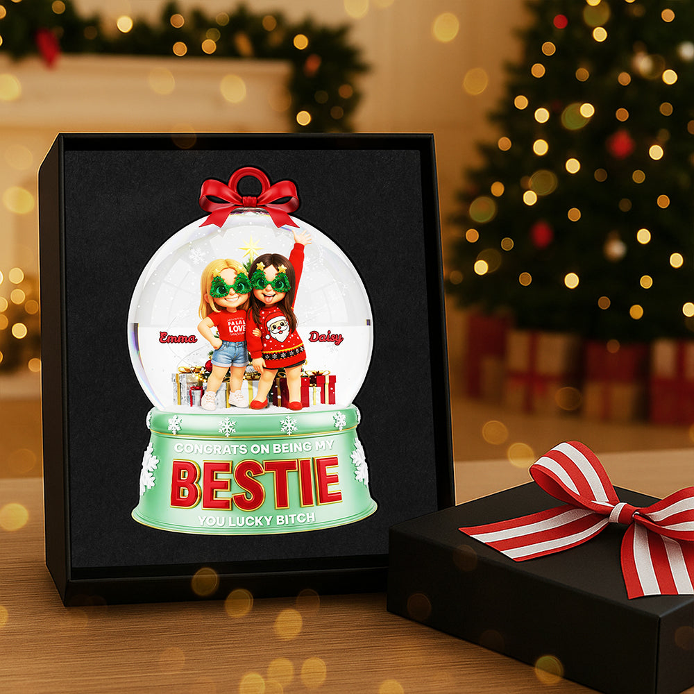 Personalized Gifts For Christmas, Bestie Custom Photo Acrylic Ornament Ornament MagicInPrints