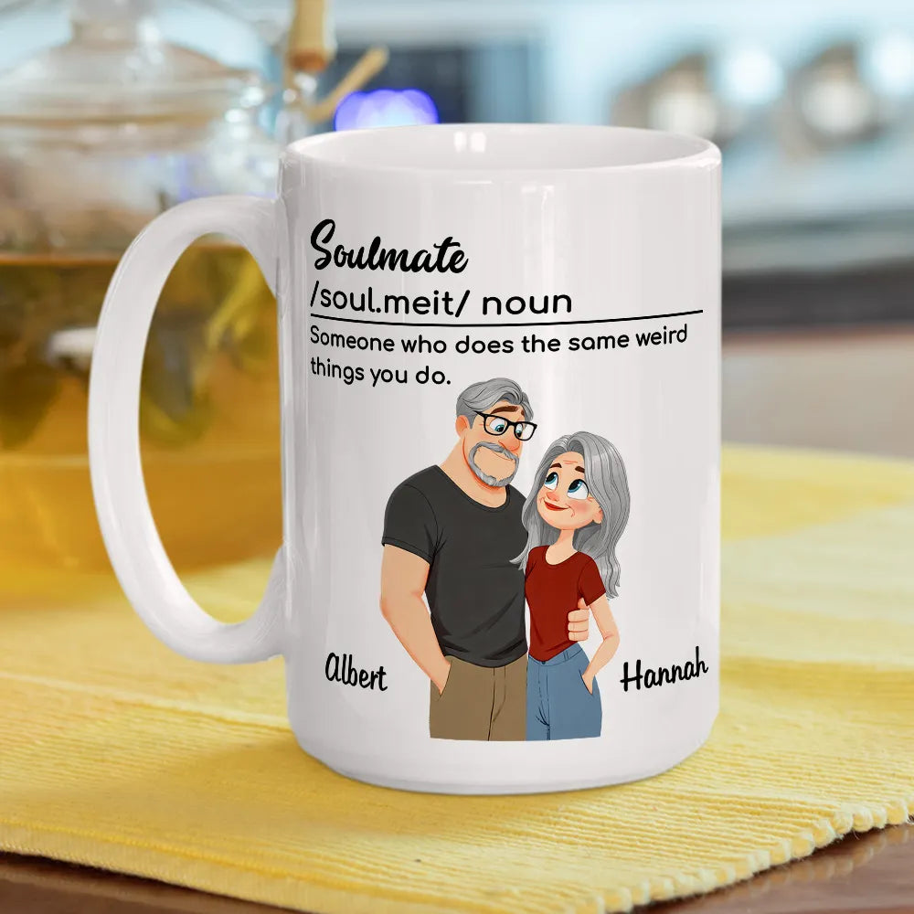 Personalized Soulmate Coffee Mug for Couples - Romantic Gift Cup MagicInPrints