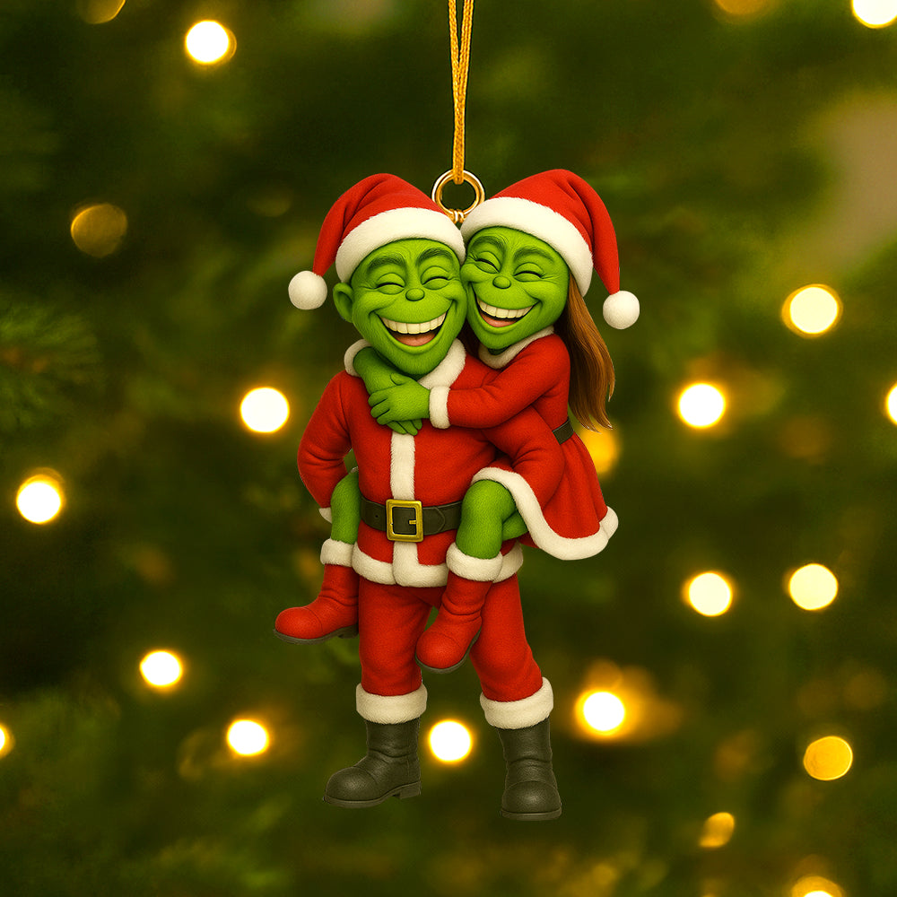 Funny Custom Photo Gifts For Family Christmas Acrylic Ornament Ornament MagicInPrints