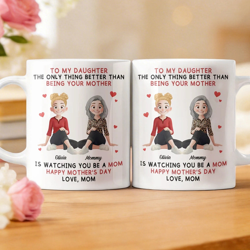 Personalized Mother Daughter Mug - Sentimental Gift for Mother's Day Cup MagicInPrints