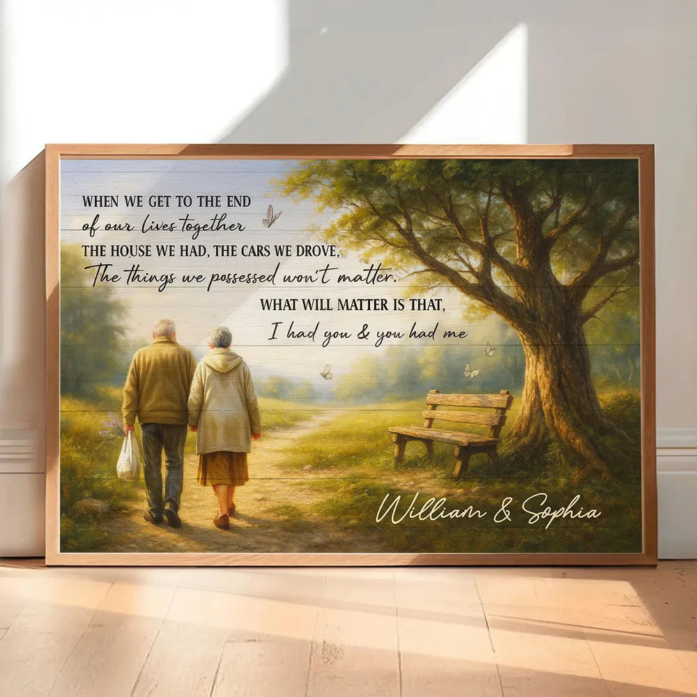 Personalized Couple Canvas Art for Seniors - Sentimental Home Decor Gift Poster or Canvas MagicInPrints