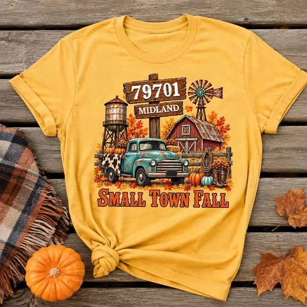 Personalized Sweatshirt Rustic Fall Scene Gift for Mom