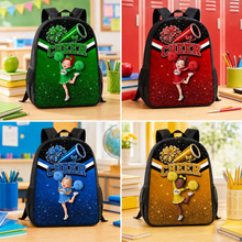 Load image into Gallery viewer, Personalized Kids School Backpack Cheerleader Gift for Girls
