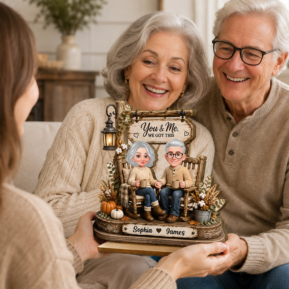 Personalized 2-Layer Wooden Plaque Unique Couple Gift for Anniversary