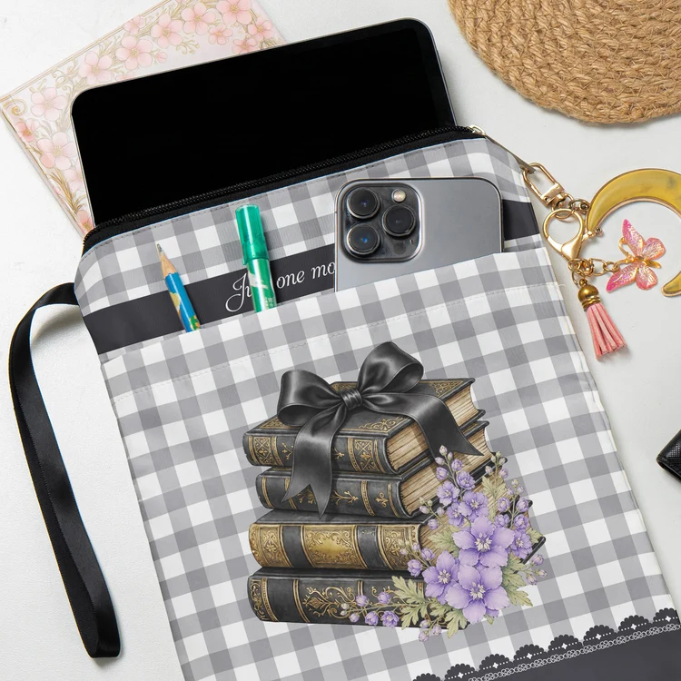 Personalized Cotton Canvas Book Sleeve Gift for Readers