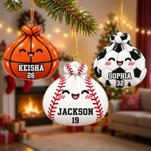 Load image into Gallery viewer, Personalized Dumpling Acrylic Ornament for Sports Fans - Unique Christmas Gift
