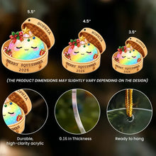 Load image into Gallery viewer, Personalized Rainbow Dumpling Acrylic Ornament Gift for Family
