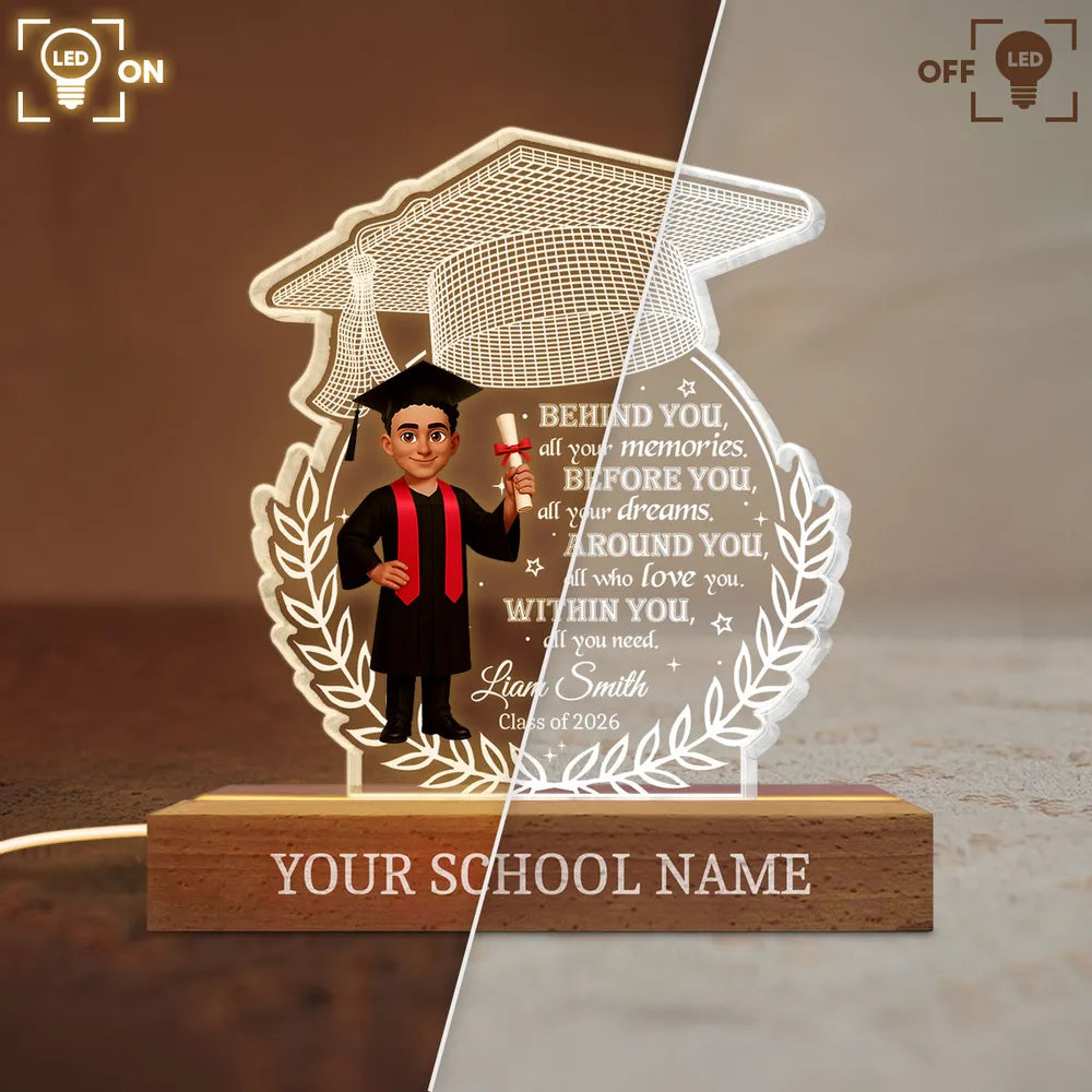Personalized Graduation Acrylic Plaque for Students - Inspirational Gift for Class of 2026 Plaque MagicInPrints