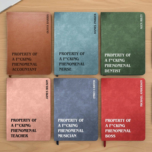 Personalized Leather Notebook for Professionals with Funny Quote - Gift for Any Occasion Stationery MagicInPrints