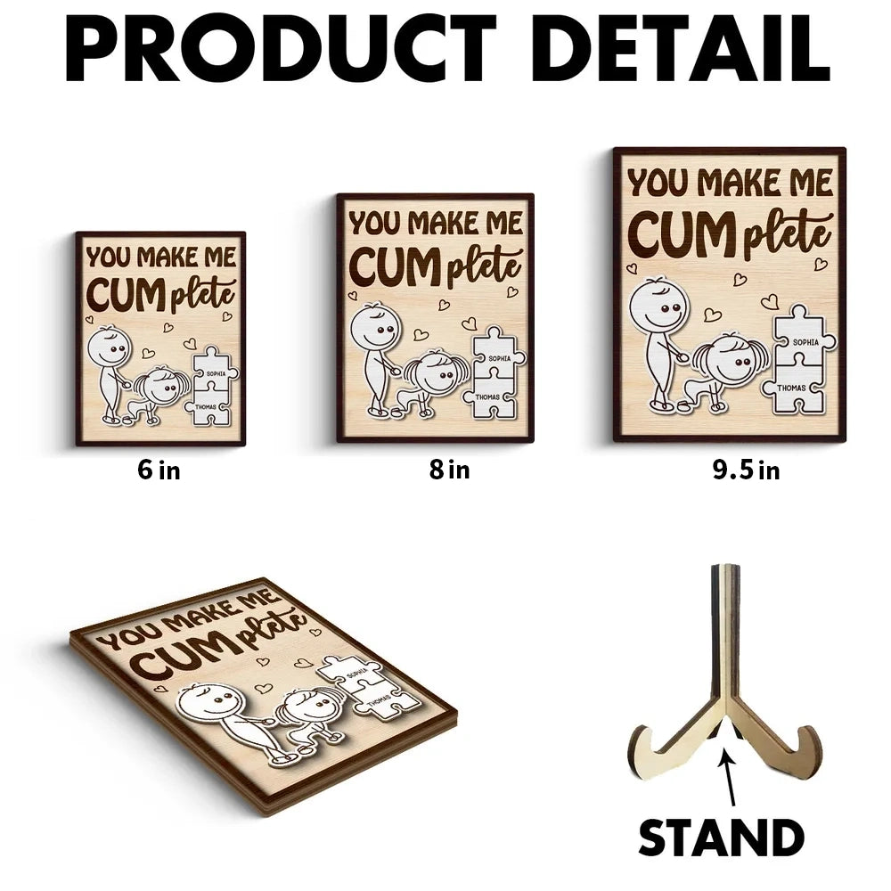 Personalized Wooden Puzzle Plaque for Couples - Romantic Gift Plaque MagicInPrints