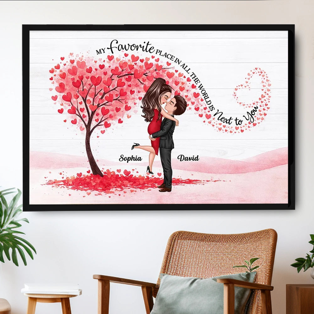 Personalized Romantic Couple Wall Art for Lovers - Anniversary Gift Poster or Canvas MagicInPrints